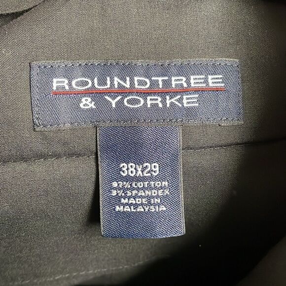 Roundtree and Yorke Men’s Dress Pants, Size 38 x 29, Black - Picture 6 of 6